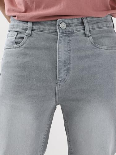 Image of Urbano Fashion Men's Straight Fit Washed Jeans Stretchable