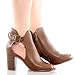 Breckelles Tiffany-02 Bootie Boots, Tan Pu
