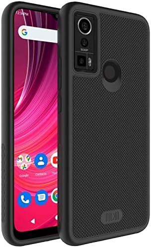 TUDIA DualShield Grip Designed for BLU S91 Pro Case 2022, [MergeGrip] Shockproof Military Grade Slim Dual Layer Heavy Duty Protective Case Cover (Matte Black)