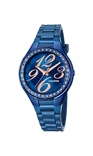 Preisvergleich Produktbild Calypso Damen Analog Quarz Uhr mit Plastik Armband K5637 / A