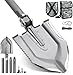 Zune Lotoo Survival Shovel Military Grade High Carbon Steel, 18 in 1 Multifunctional Folding Tactical Shovel Camping Gear for Men Outdoor Hiking Backpacking Off-Road Spade Emergency