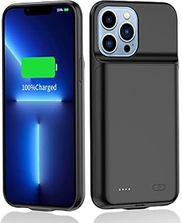 YISHDA Battery Case for iPhone 13, 7000mah Portable Rechargeable Battery Charger Case Protective Charging Case for iPhone 13 Extended Battery Charger Case (6.1 inch, black)