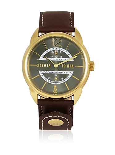 Montre pour Homme Devota & Lomba DL009MMF-02BRBLACK 42 mm cadran noir et bracelet élégant