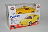 porsche 996 carrera 4 Fahrzeug ist ca 11 cm lang Bburago Porsche 911 996 Carrera 4 Coupe Gelb 1997-2004 Bausatz Kit 1/43 Modell Auto