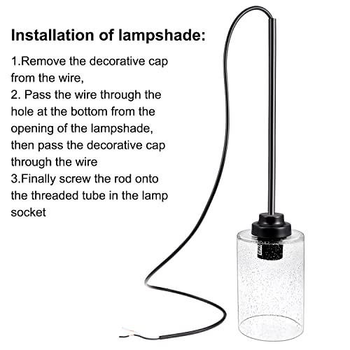 Canomo Chandelier Light 3/8 Threaded Extension Poles Rods Lighting Fixture Downrods With 180 Degrees Sloped Adapter, Washers And Nut For Pendant Light, Black (12 Inch And 6 Inch) #TOP3