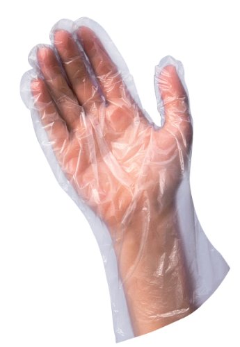 Clean Ones 1000-Count Disposable Food-Safe Poly Gloves, One Size