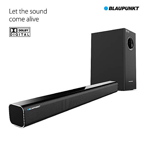 Image of Blaupunkt SBW01 Wired Dolby Soundbar with Subwoofer, Bluetooth and HDMI Arc(Without Remote)