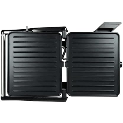 eldom GK160 2in1 Kontaktgrill | Aufklappbar als Tischgrill (180°-Öffnungswinkel) | 2 Grillprogramme | Elektrogrill mit… – Bild 3