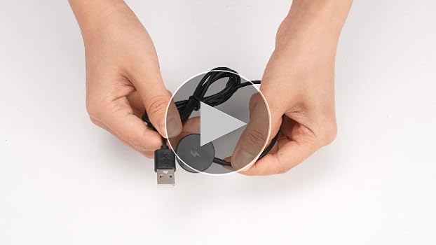 Chargeur USB Pour Montre Fossil Gen 2/3 – Compatible Founder, Wander, Marshal, Rapide Et Protégé (blanc)
