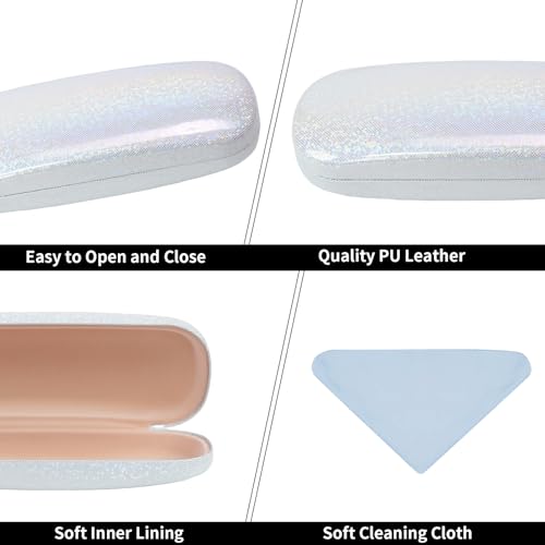 Image of PERFECTSIGHT Hard Shell Eyeglasses Case, Kawaii Protective Glasses Case for Kids, Cute Eyeglass Case for Women Men Girls