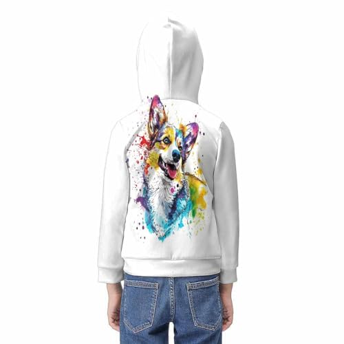 Sweat à capuche imprimé 3D chiens éblouissants cadeau d'anniversaire enfant - 6