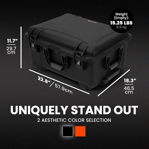 Image of NANUK 950 Empty Hard Case - Waterproof Travel Hard Case with Wheels, 22.8 inch x 18.3 inch x 11.7 inch, Dustproof and Impact-Resistant, Ideal for Heavy Loads - Black