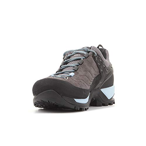 Salewa Womens Ws Mountain Trainer Gore-Tex High Rise Hiking Shoes, Grey (Charcoal/Blue Fog), 7.5 Us #TOP4