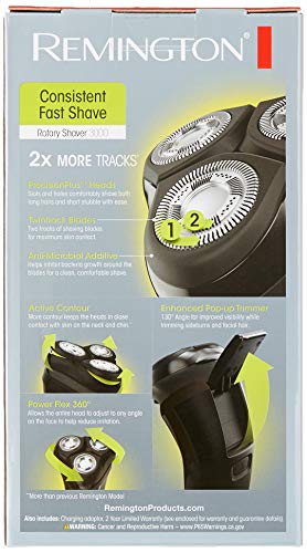 Barbeador Elétrico Masculino Remington PR1335B R3000 Series com Cabeças de Precisão Plus, Acessório