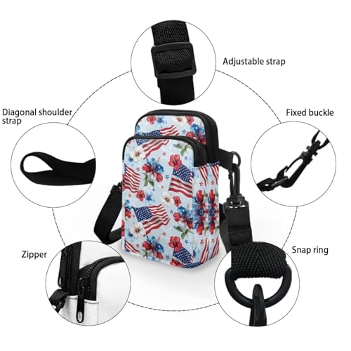 Image of Lightweight Small Crossbody Bags Cell Phone Purses Travel Pouch Shoulder Bag for Women