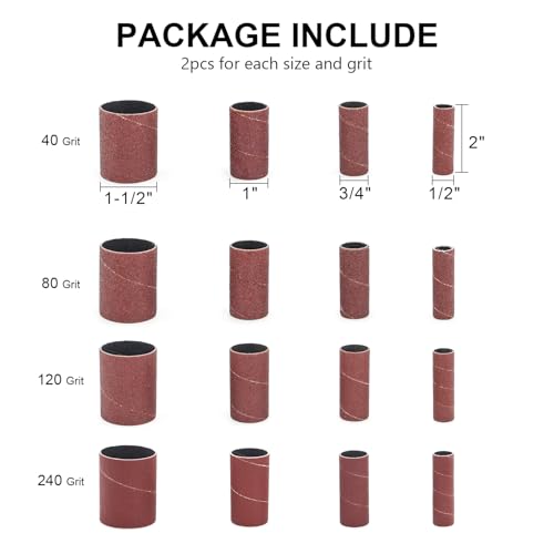 Fundas de lijadora de husillo para restaurar muebles y modelado de madera P40 2