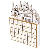 SOLUSTRE Ramadan Holz Adventskalender mit LED Beleuchtung Muslimischer Countdown Tischdeko Holz Organizer für Islamische Festtagsdeko als Ramadan Party Dekoration und Geschenk