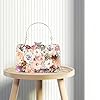 LHHMZ Pochettes de soirée à Fleurs pour Femmes Elegance Fleurs Perles Sacs fourre-Tout de Mariage Sacs à Main d'épaule de mariée #5