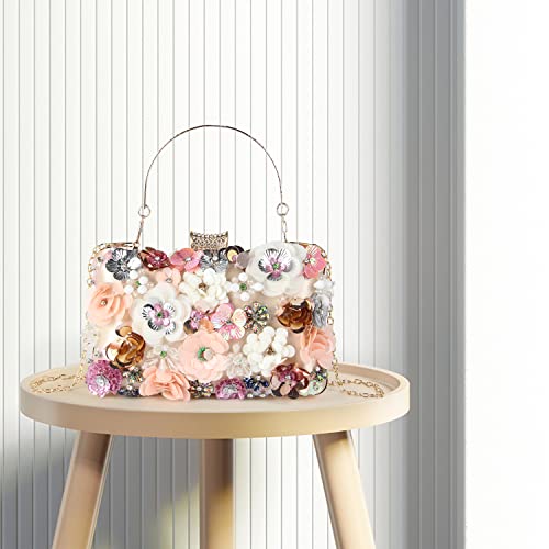 Bolso de mano floral elegante para mujer miniatura 2