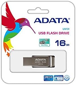 ADATA UV131 16GB USB 3.0 Metallic Texture & Easy-to-go Flash Drive, Grey (AUV131-16G-RGY)