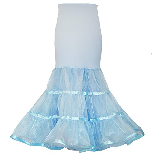 Image of Women Mermaid Petticoat Fishtail Underskirt Trumpet Crinoline for Mermaid Wedding Dress