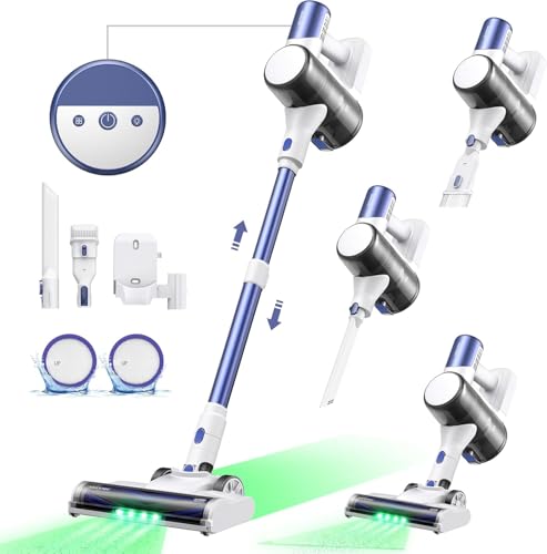 Ultenic U10 Ultra Cordless Vacuum Cleaner Self-Standing, 40000Pa Powerful Deep Cleaning, Tangle-Free Brush, Rechargeable Battery, Lightweight Stick Hoover for All hardwood Floors Tiles Pet Hair Ultenic U10 Ultra Cordless Vacuum Cleaner Self-Standing, 40000Pa Powerful Deep Cleaning, Tangle-Free Brush, Rechargeable Battery, Lightweight Stick Hoover for All hardwood Floors Tiles Pet Hair