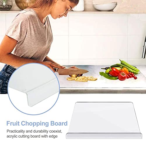 Tagliere Trasparente per Cucina con Bordo