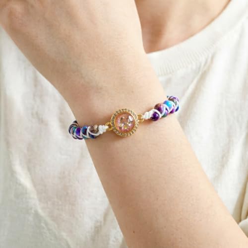 Image of YGLINE Stone Bead Yoga Meditation Bracelet Healing Crystal Double Layer Natural Gemstone Beaded Relax Anxiety Bracelets for Women Men