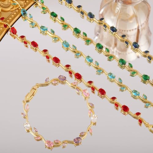 Image of Acnos Wholesale Fine Jewelry Gold Silver Plated Brass Bracelet Exquisite Diamond Zircon Bow and Flower Charm Bracelet for Women