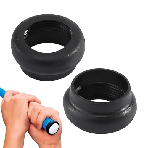 ゴルフトレーニング補助具 - アライメントスイングラバー、滑り止めラバースポーツアクセサリー | ゴルフトレーニングエイド2 個のゴルフクラブポジショントレーナーリング |大人向け 男性 女性 初心者 屋外 グリーン 屋内 練習用 バックヤードコース