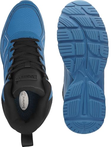 Image of Joomra Men's Stylish Sneakers High Top Athletic-Inspired Shoes | Premium Vegan Leather Upper, Durable Rubber Outsole, Perfect Ankle Support, Ideal for Outdoor & Casual Wear