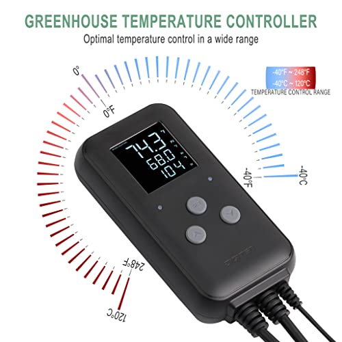 DIGITEN Waterproof Digital Temperature Controller for Aquarium, Greenhouse & Outdoor Heating - 10A Heat Mat Thermostat Controller by DIGITEN - Used condition - Image 6