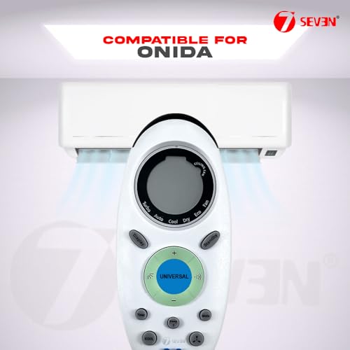 Image of 7SEVEN Compatible Onida AC Remote ZH /TX-02 Model 143 1 1.5 2 Ton Split and Window Air Conditioner - Match Exactly with Existing Onida ac Remote Control