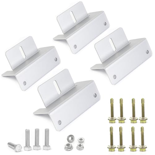 ECO-WORTHY 4 Units Solar Panel Mounting Brackets