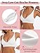 Deep V Bra Low Cut Sexy Push Up Bralettes for Women Padded Comfy Smoothing Wireless Lifting Bras Seamless Bralette, White, L