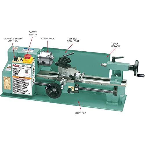 Grizzly Industrial G8688-7" X 12" Mini Metal Lathe #TOP4