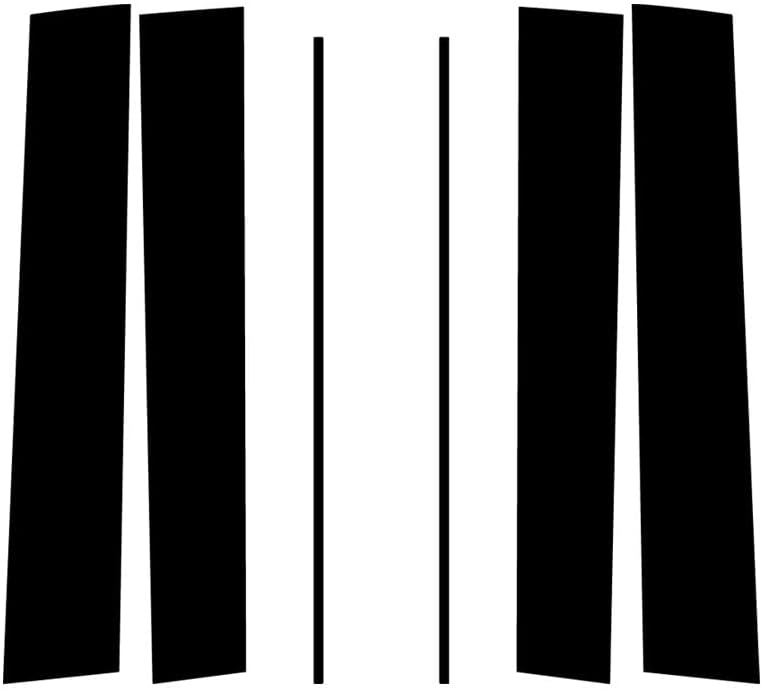 Rvinyl Pillar Post Pre Cut Window Trim Kits in Gloss Black Compatible with Honda Odyssey 2005-2010 - Adhesive Backs