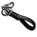 Idakekiy Leather Keychain with Elegant Handmade Key Chain Strap and Zinc Alloy Ring to Organize Keys for Men and Women (Brown)
