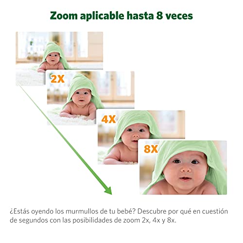 Miniatura 11 de Leapfrog Lf815hd Video Baby Monitor With 5 Inch Hd Color Screen, Wifi, Temperature And Humidity Sensor, Wide Angle Lens, Intercom, Color Night Light, 8x Zoom, Sleep Profile