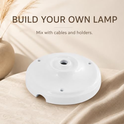 BARCELONA LED ceramiczna rozeta sufitowa biała okrągła 100 mm