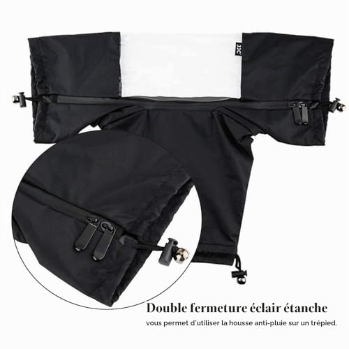 JJC Nylon Caméra Couverture Anti-Pluie Housse Protection Imperméable pour Fujifilm Nikon Canon Sony DSLR Appareil Photo Reflex – vue 3