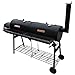 Festnight Barbecue américain Smoker fumoir Double Compartiment Grill