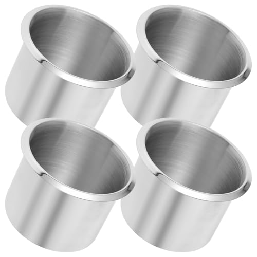 Support boissons acier inoxydable Cabilock encastré pour bateau et camping-car x4
