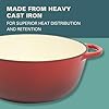 Gibson Home Addlestone 2.65 Quart Round Enamel Cast Iron Dutch Oven Pot With Lid & Dual Handles - Gradient Red #5