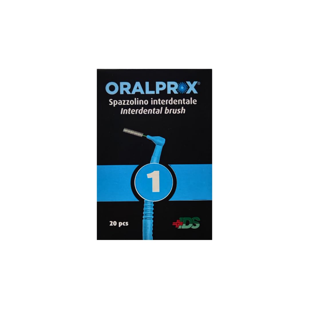 OralProx® Scovolini Interdentali Micro Tascabili – Pulizia Profonda Spazi Interdentali – Anima Rivestita – 9 Misure – 20 Pz Blisterati Singoli (1 - Azzurro)