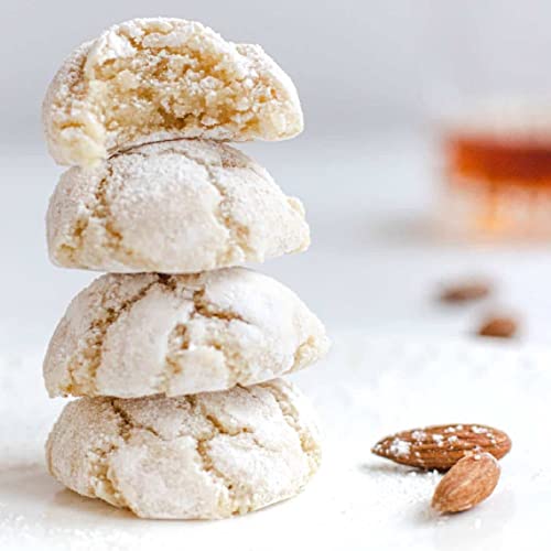 Andy Anand Gourmet Italian Soft Amaretti Almond Cookies Assorted 20 Pcs, Gluten Free, Individually Wrapped, Gift Boxed For Birthday, Valentine, Made In Italy (10 Oz) #TOP20