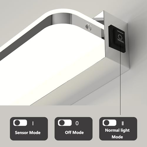 LED lámpara de pared espejo baño impermeables apliques de interior modernos 4500K 2