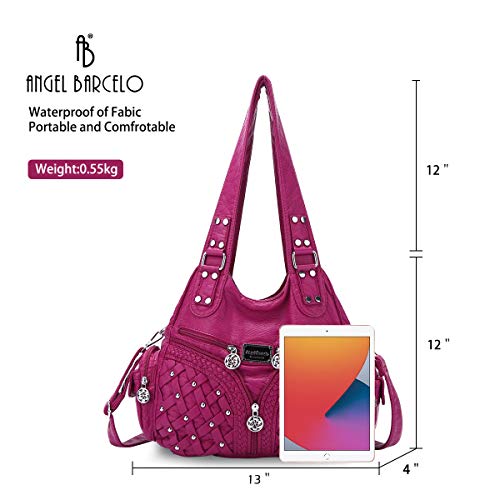 Image of Angel Barcelo Purses for Women Large Shoulder Bag Soft Hobo Bags for Women