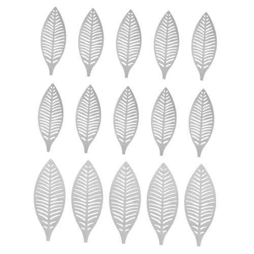 BESTYASH Feuilles Décoratives en Fer Forgé Style Nordique 15 Pièces pour Décoration de Fête et Bureau Design Vif et Détails Exquis