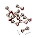 SUPVOX 10pcs Metal Dumbbell Fly Tying Eyes Copper Construction Smooth Edge Design for Enhanced Weight and Balance Tying Tools for Fishing Lures All Water Conditions